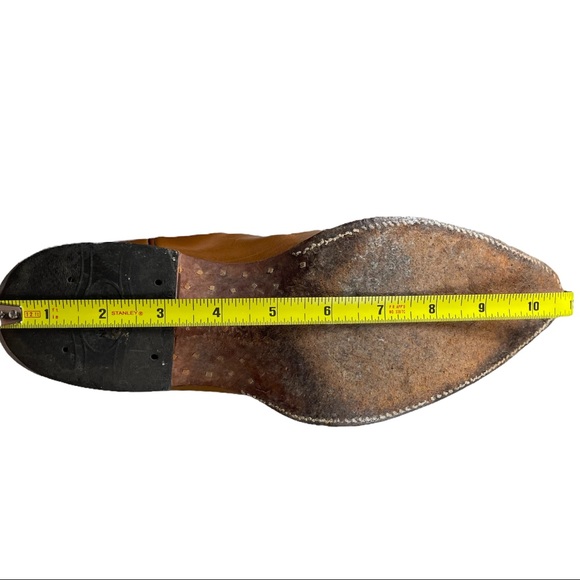 Nocona VINTAGE two tone brown western boots  stitch design size 8 women/6.5 men - Picture 9 of 12